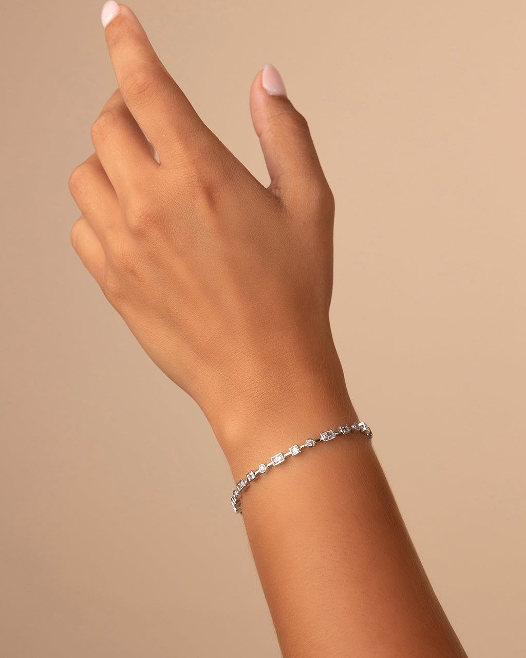 Camden CZ Staggered Tennis Bracelet - Sterling Forever