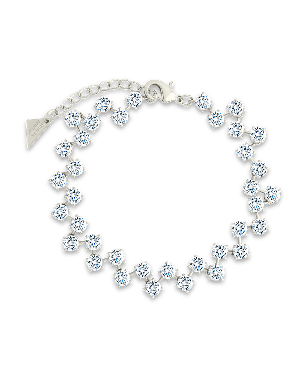 Carson CZ Tennis Bolo Bracelet - Sterling Forever