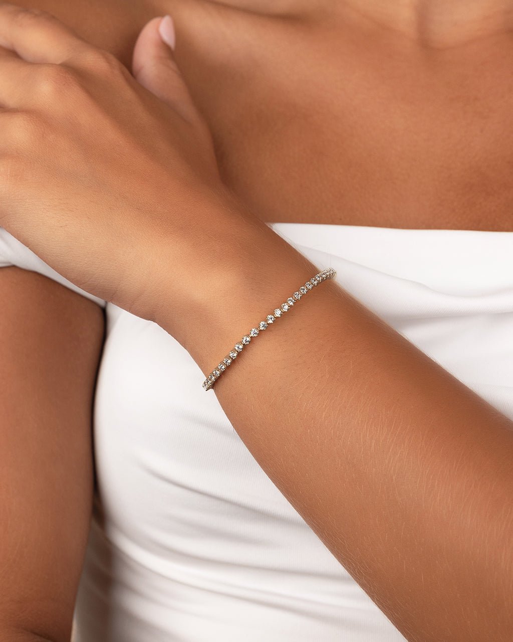 Lavinia Brilliant Cut CZ Bracelet - Sterling Forever