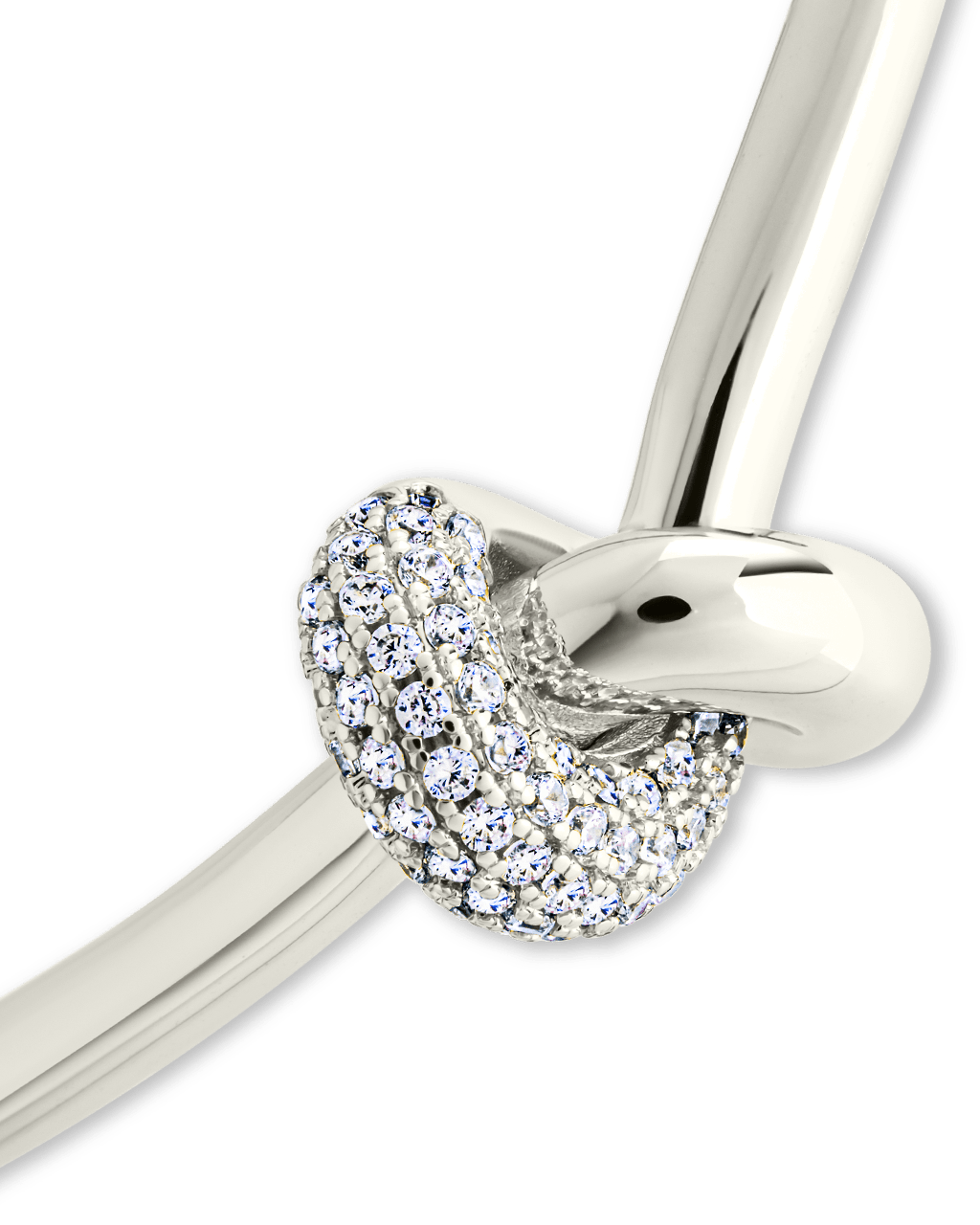 Jessna CZ Knot Bangle - Sterling Forever