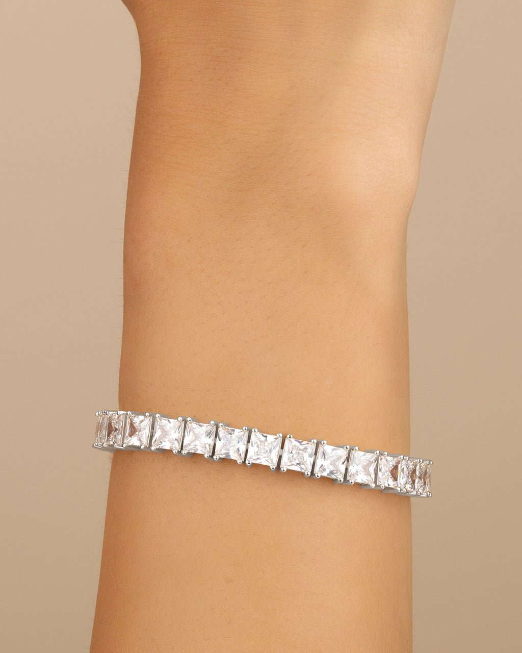 Marisol Princess Cut CZ Tennis Bracelet - Sterling Forever