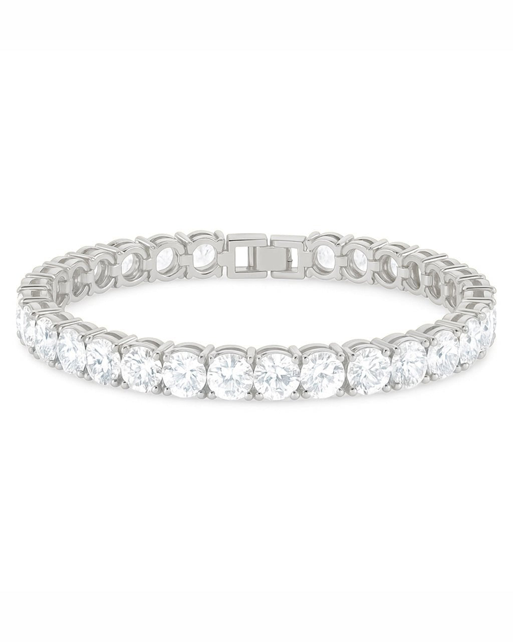 Marisol Round Cut CZ Tennis Bracelet - Sterling Forever