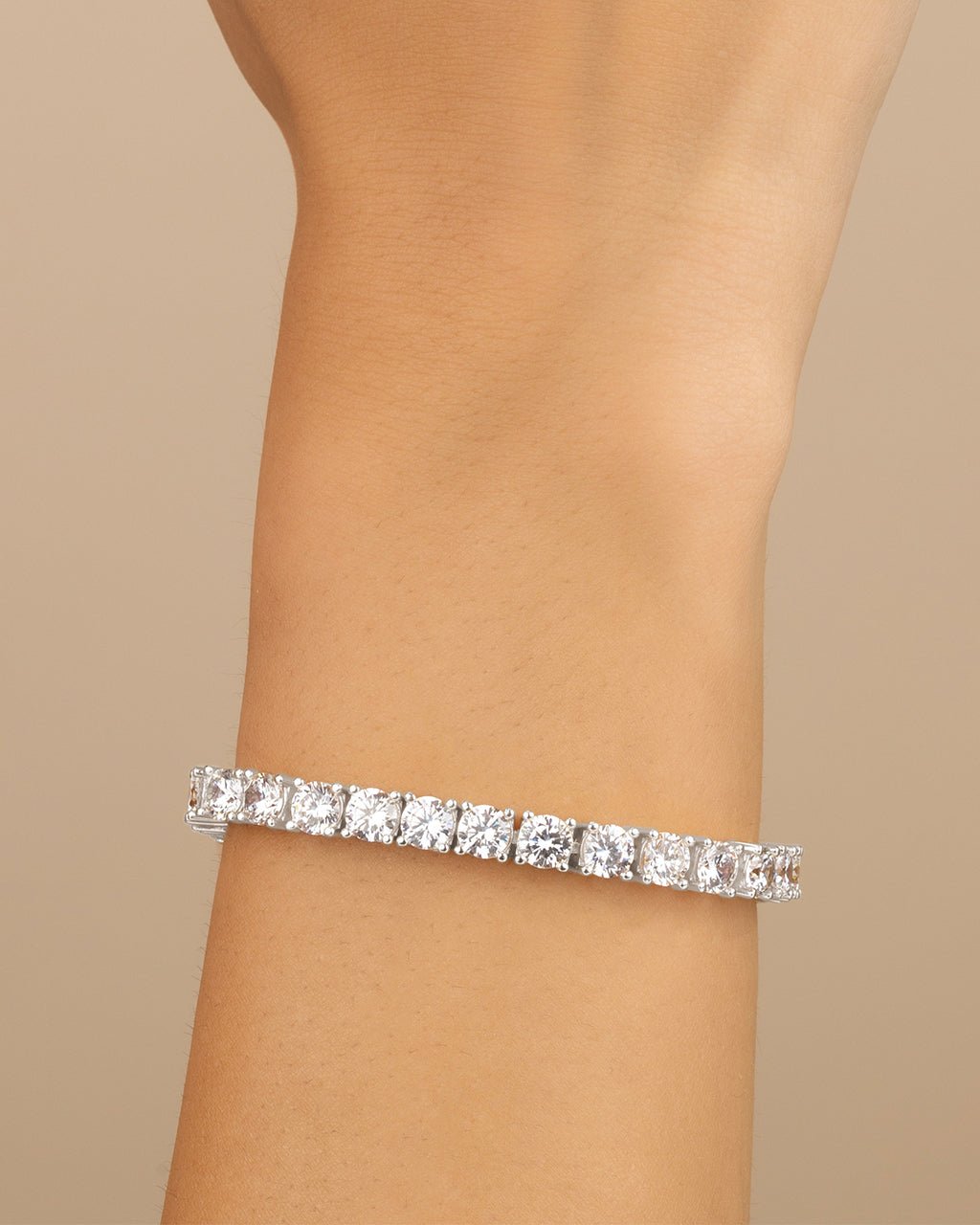 Marisol Round Cut CZ Tennis Bracelet - Sterling Forever