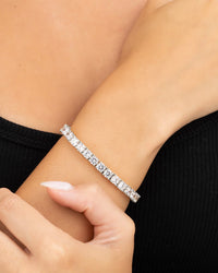 Marisol Round Cut CZ Tennis Bracelet - Sterling Forever