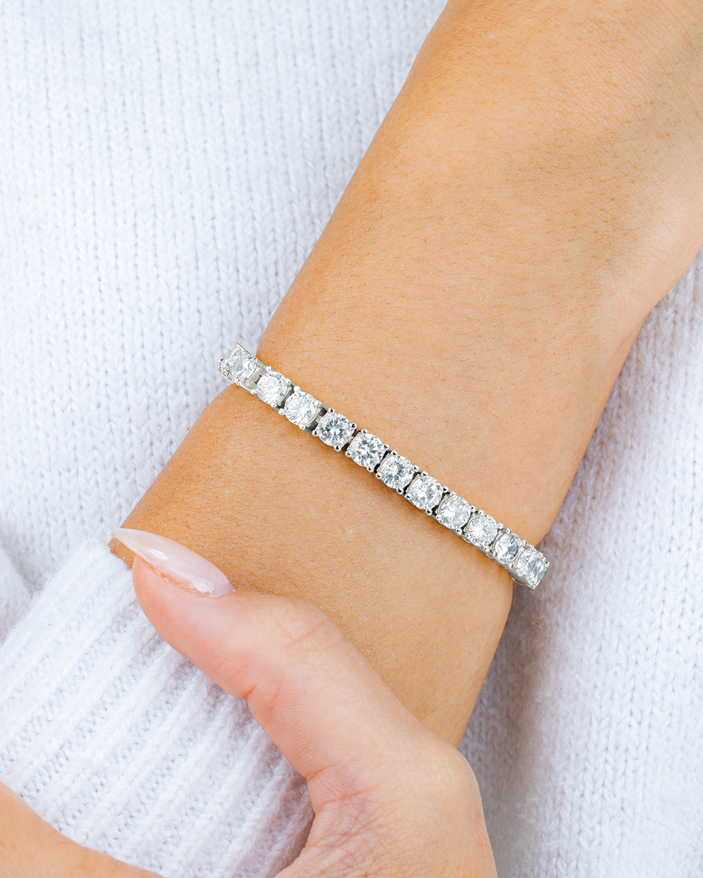 Marisol Round Cut CZ Tennis Bracelet
