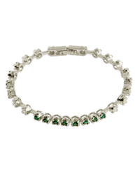 Liesbeth Emerald Accent Tennis Bracelet - Sterling Forever