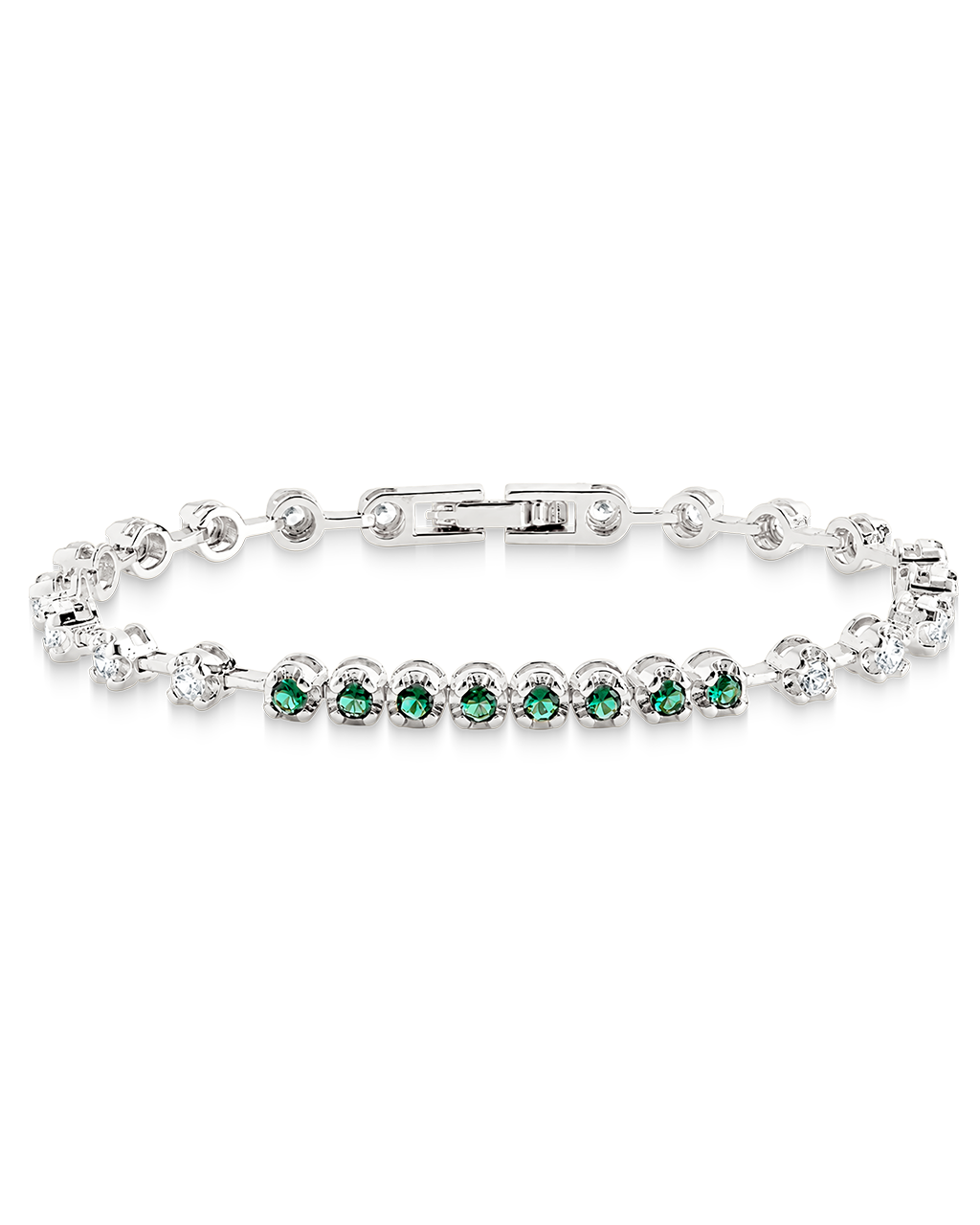 Liesbeth Emerald Accent Tennis Bracelet