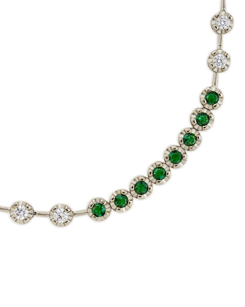 Liesbeth Emerald Accent Tennis Bracelet