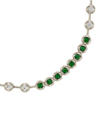 Liesbeth Emerald Accent Tennis Bracelet - Sterling Forever