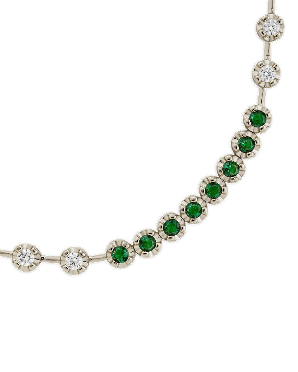 Liesbeth Emerald Accent Tennis Bracelet - Sterling Forever