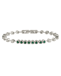 Liesbeth Emerald Accent Tennis Bracelet - Sterling Forever