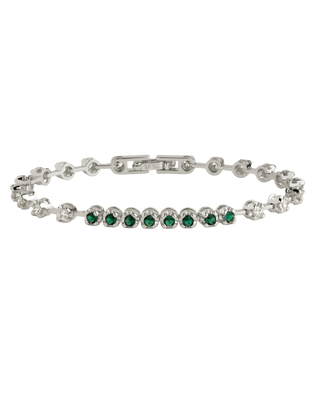 Liesbeth Emerald Accent Tennis Bracelet - Sterling Forever