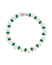 Emerald Pear Cut Tennis Bracelet