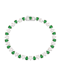 Emerald Pear Cut Tennis Bracelet