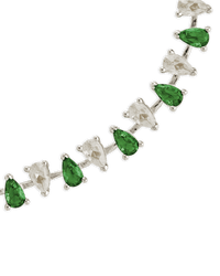 Emerald Pear Cut Tennis Bracelet - Sterling Forever