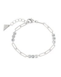 Dora CZ Trio Chain Link Bracelet