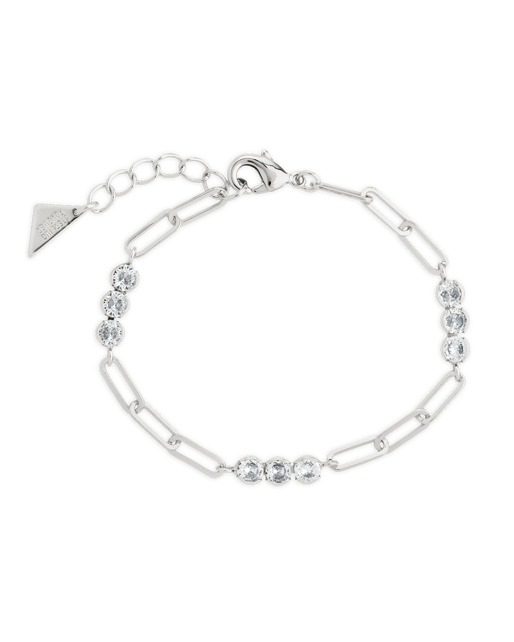 Dora CZ Trio Chain Link Bracelet