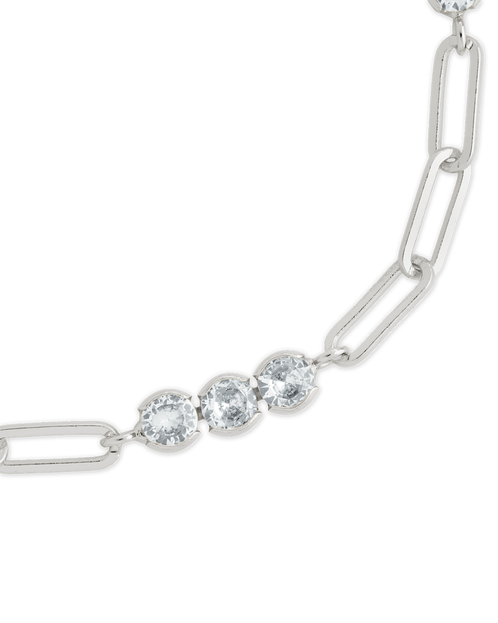 Dora CZ Trio Chain Link Bracelet