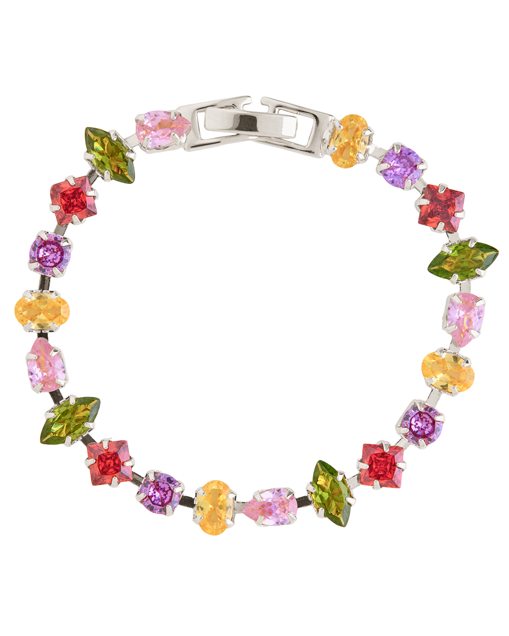 Kaleidoscope CZ Tennis Bracelet