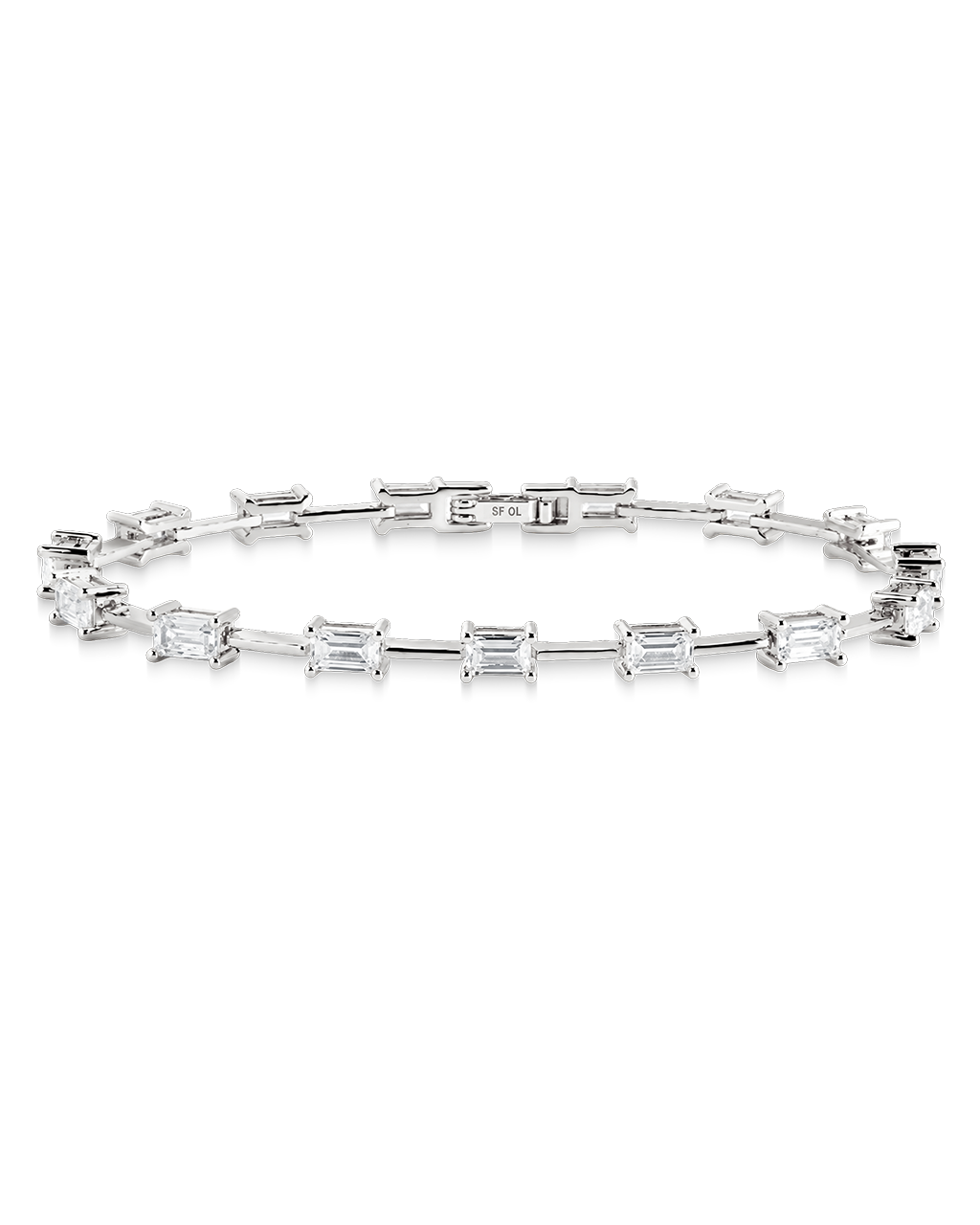 Reagan Baguette Link Bracelet