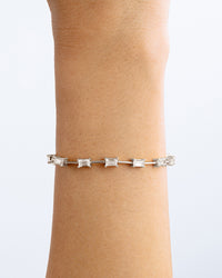 Reagan Baguette Link Bracelet