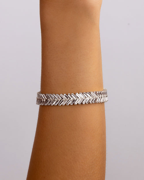Brianna Chevron Pavé Bracelet