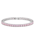 Lila Pink CZ Tennis Bracelet