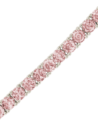 Lila Pink CZ Tennis Bracelet