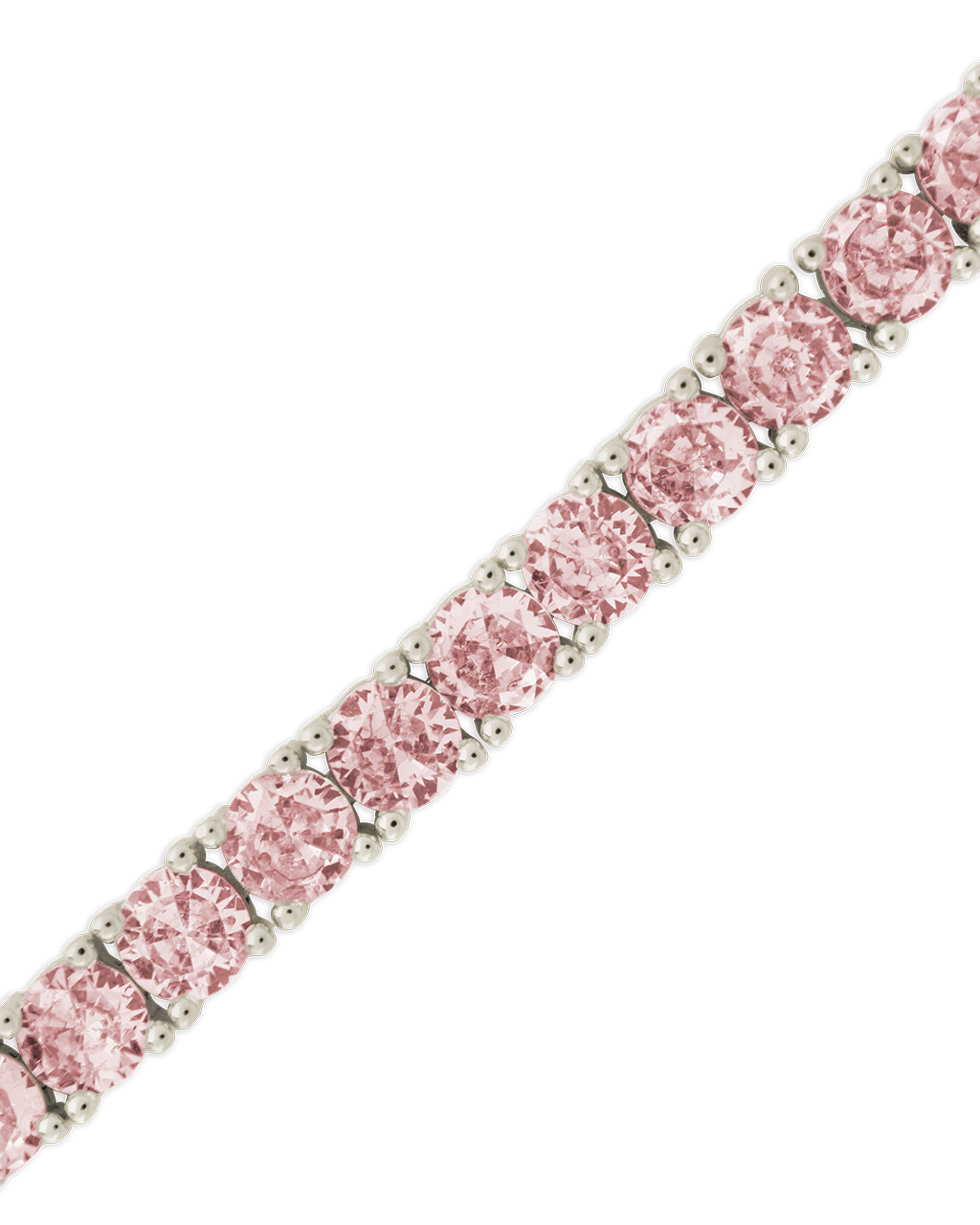 Lila Pink CZ Tennis Bracelet