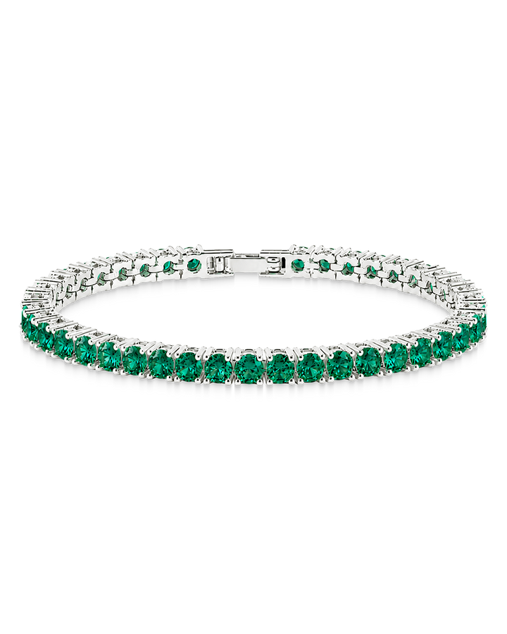 Laurie Emerald CZ Tennis Bracelet
