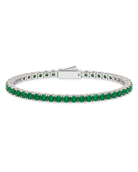 Laurie Emerald CZ Tennis Bracelet
