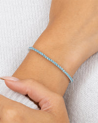 Mirabell Aquamarine CZ Tennis Bracelet