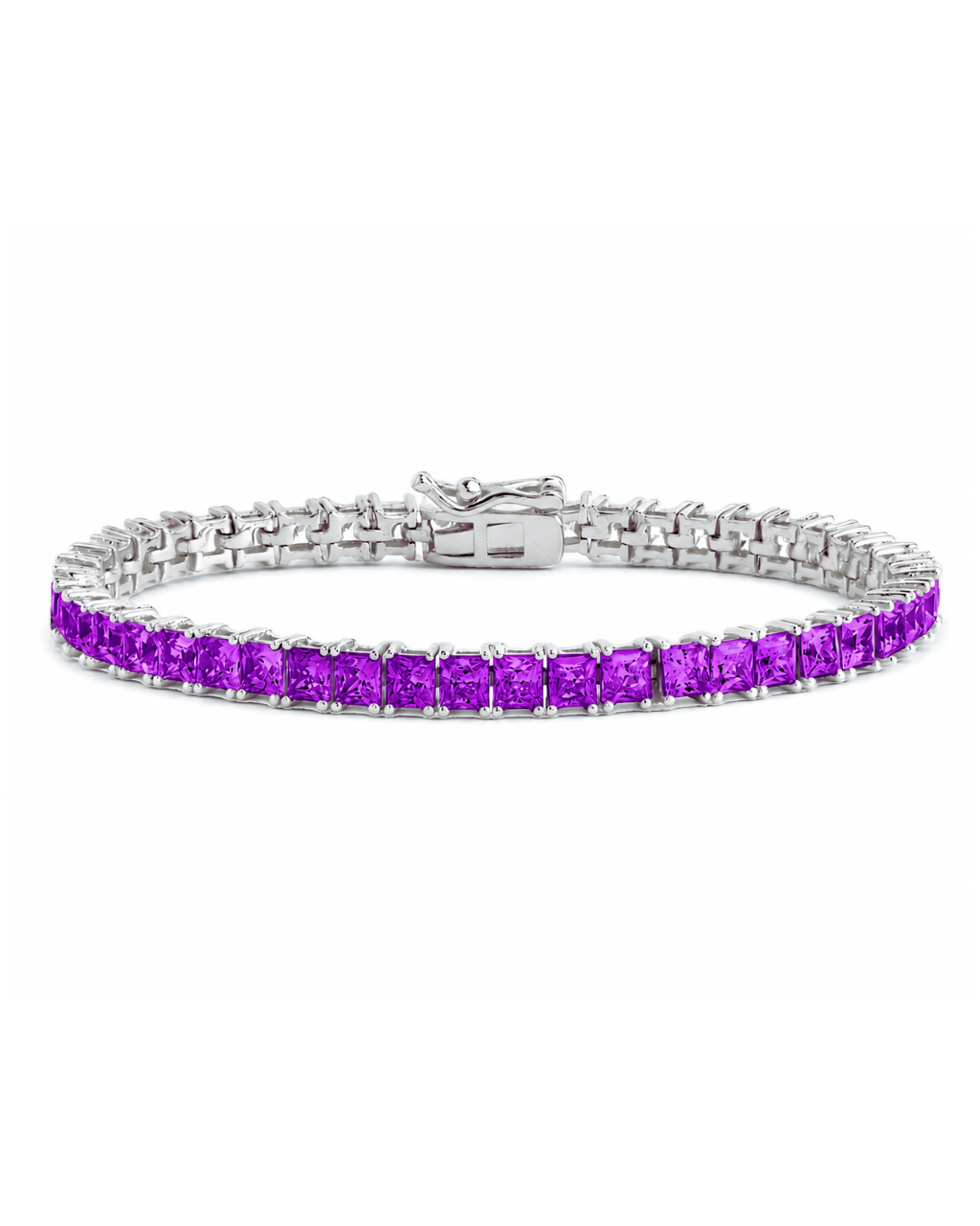 Brette Amethyst CZ Tennis Bracelet