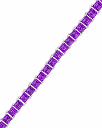 Brette Amethyst CZ Tennis Bracelet