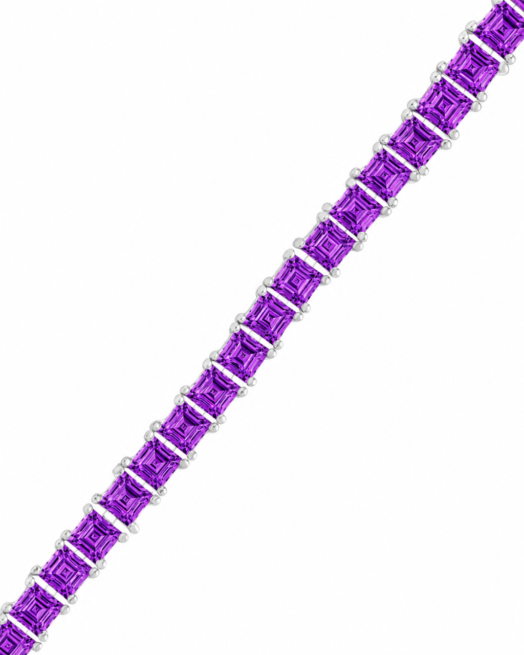 Brette Amethyst CZ Tennis Bracelet