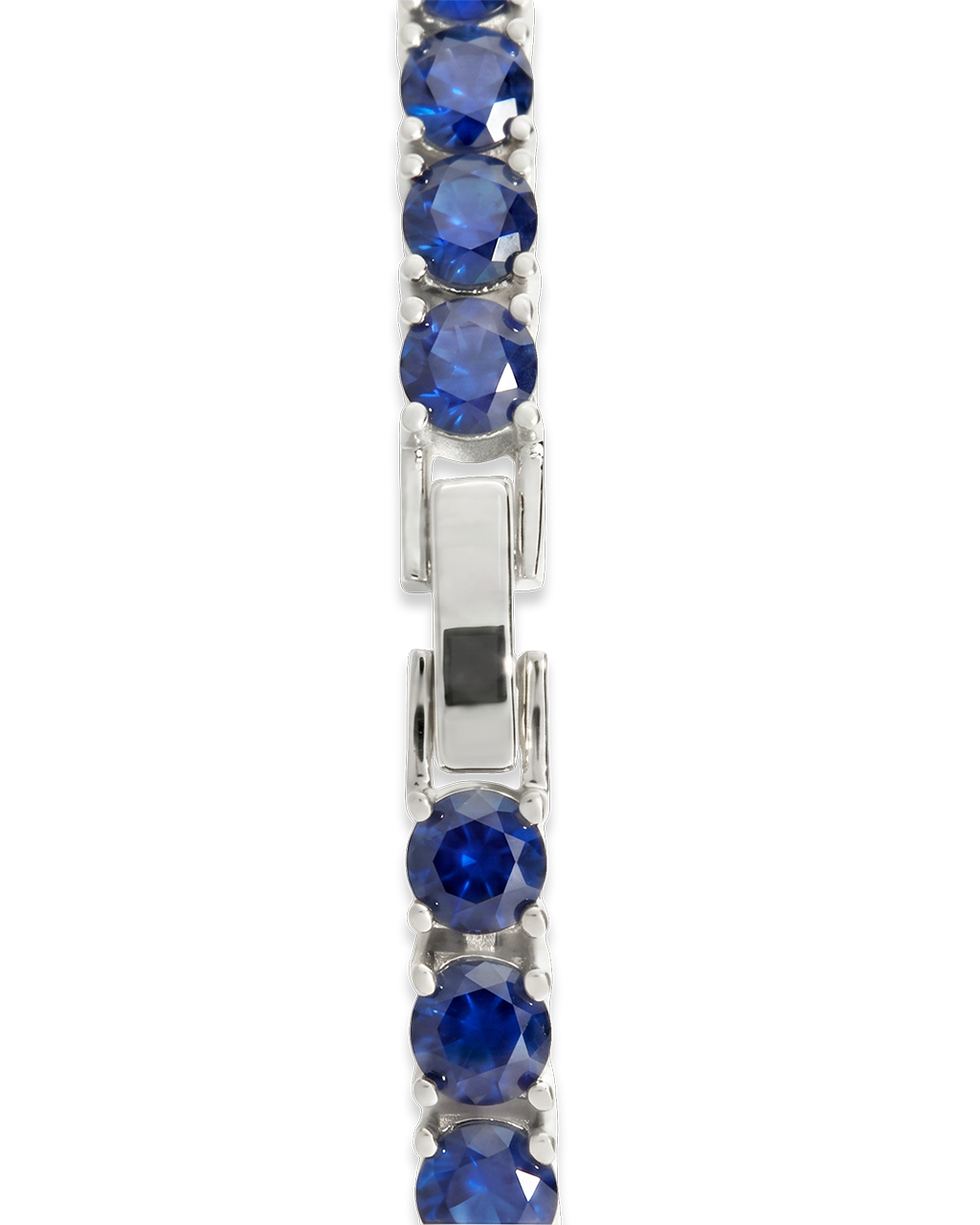 Marisol Sapphire CZ Round Cut Tennis Bracelet