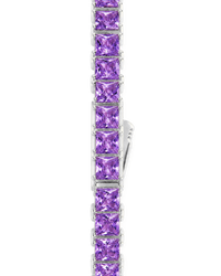 Marisol Amethyst CZ Princess Cut Tennis Bracelet