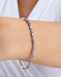 Georgia Amethyst CZ Tennis Bracelet
