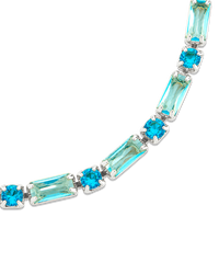 Georgia Aquamarine CZ Tennis Bracelet