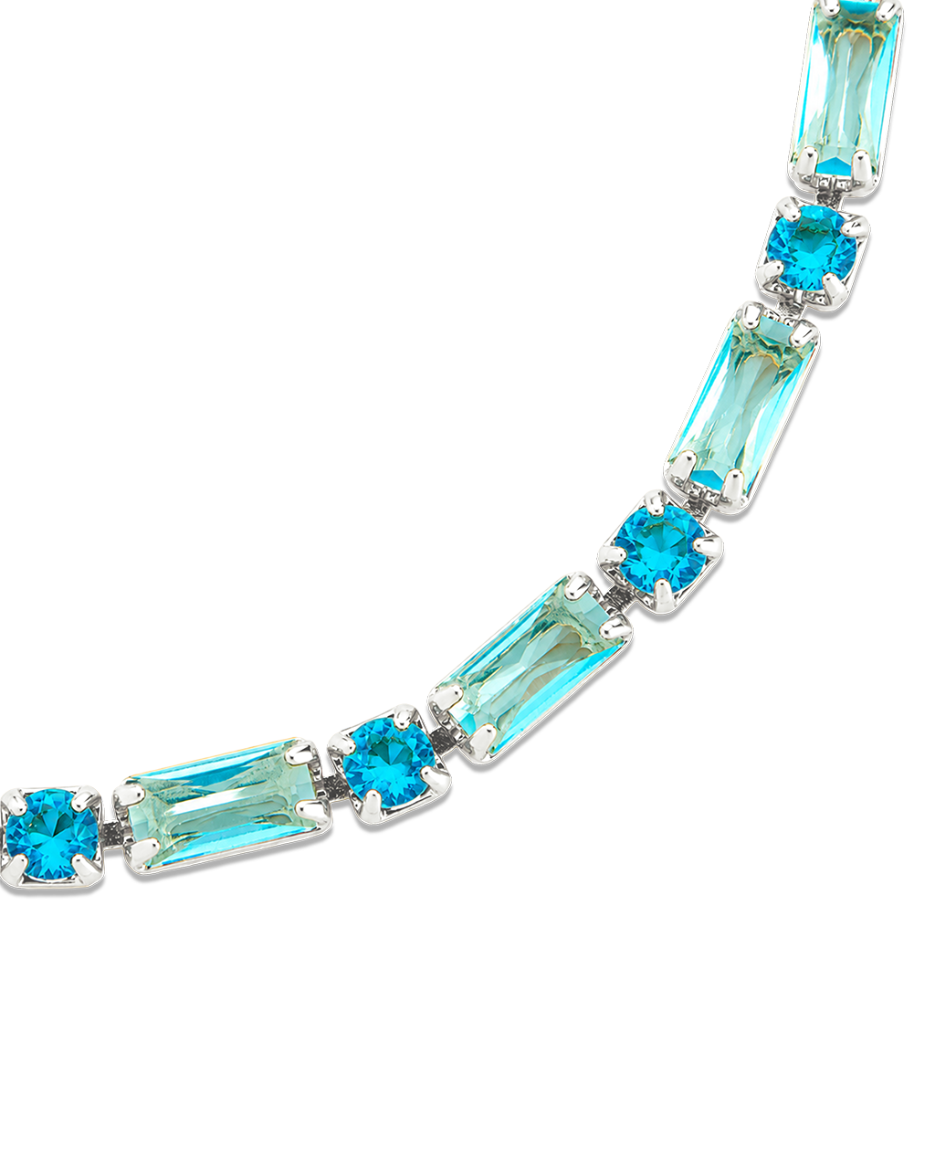Georgia Aquamarine CZ Tennis Bracelet