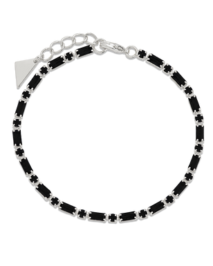 Georgia Black CZ Tennis Bracelet