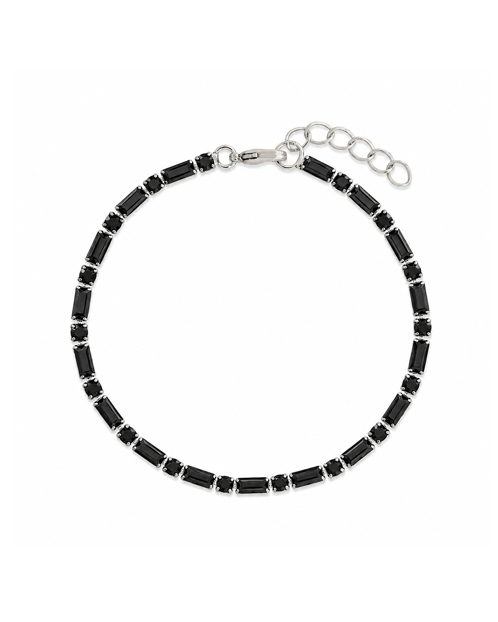 Georgia Black CZ Tennis Bracelet