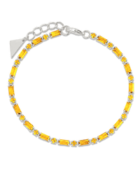 Georgia Canary CZ Tennis Bracelet