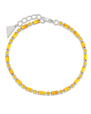 Georgia Canary CZ Tennis Bracelet