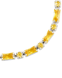 Georgia Canary CZ Tennis Bracelet