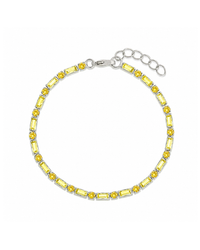 Georgia Canary CZ Tennis Bracelet
