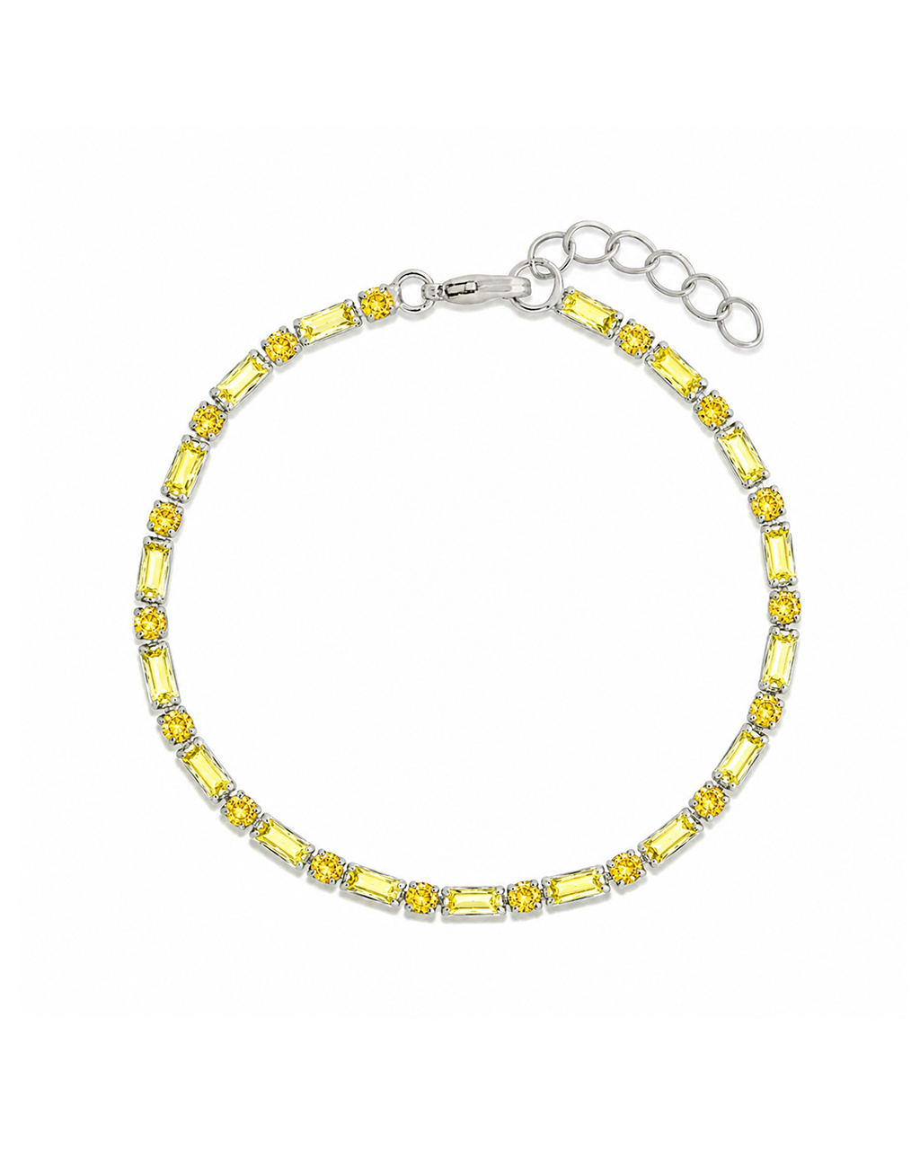 Georgia Canary CZ Tennis Bundle - Sterling Forever