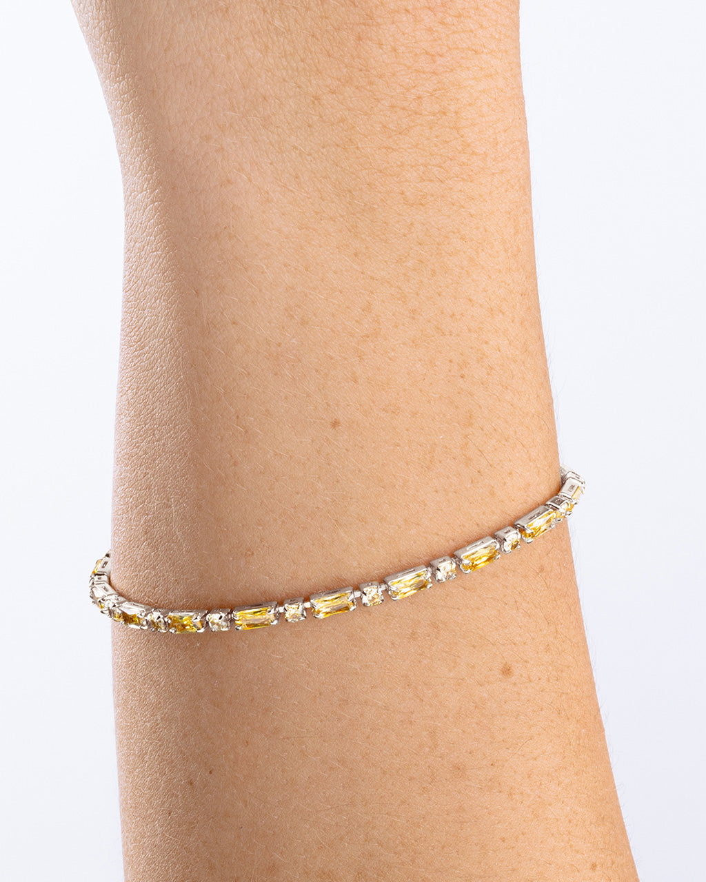 Georgia Canary CZ Tennis Bracelet