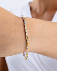 Georgia Canary CZ Tennis Bracelet