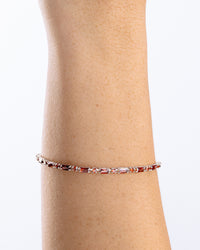 Georgia Garnet CZ Tennis Bracelet
